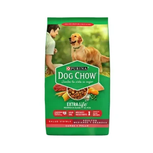 PURINA DOG CHOW PERRO ADULTO RAZA MEDIANA Y GRANDE 25 KG (55LB)
