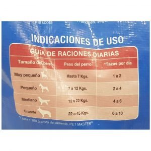 PET MASTER ADULTO BY CARGILL INDICACIONES