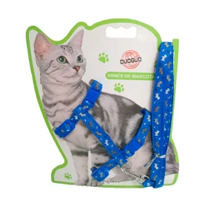CORREA Y ARNES PARA GATO TALLA UNICA