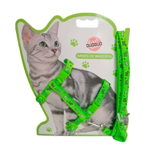CORREA Y ARNES PARA GATO TALLA UNICA