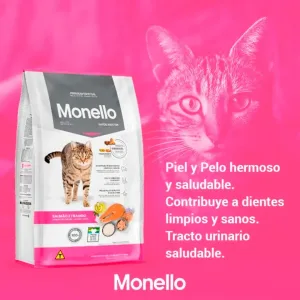 Monello gato adulto salmon y pollo 7kg