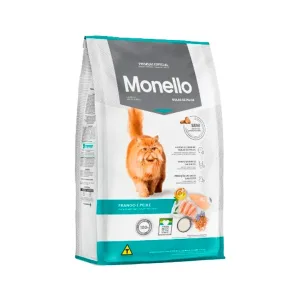 Monello gato bolas de pelo pollo y pescado 7kg