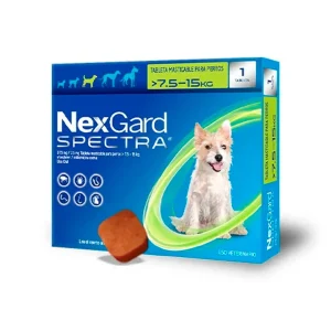NEXGARD SPECTRA PERRO MEDIUM 7.5 A 15KG