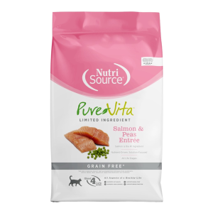 NUTRISOURCE PURE VITA GATO Y GATITO LIBRE DE GRANO SALMON