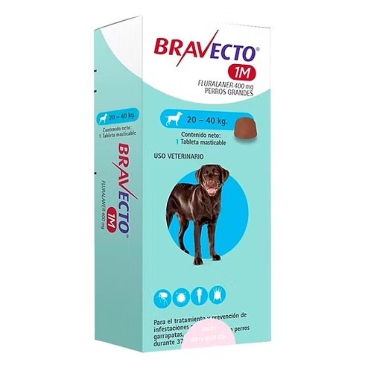 BRAVECTO 1M 400MG 44 A 88 LBS